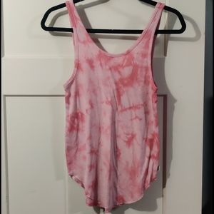 LAST CHANCE Like New PINK tie-dye tank top
